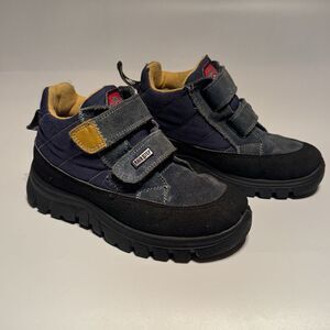 Naturino Boys Leather Shoes Size Us 11 Eu 29 Blue Wool Lined Rain Step